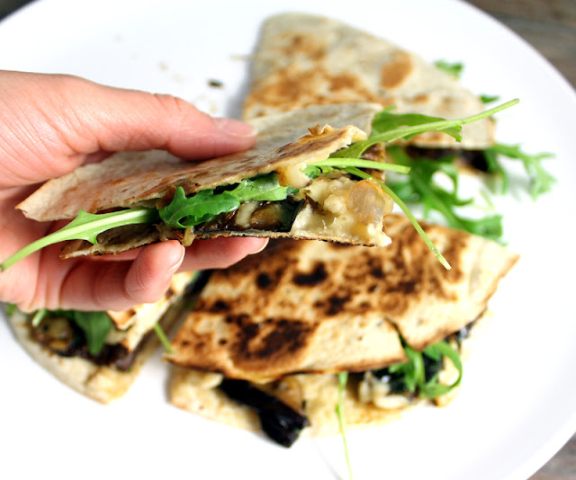 Oppskrift Quesadilla Aubergine Hvitløk Hjemmelaget Meksikansk Mat Vegansk Vegetar Tortilla